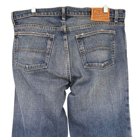 Ralph Lauren Polo Blue Jeans Men’s Size 16x32 Kelly Straight Leg 5 Pocket Unisex - Picture 6 of 8